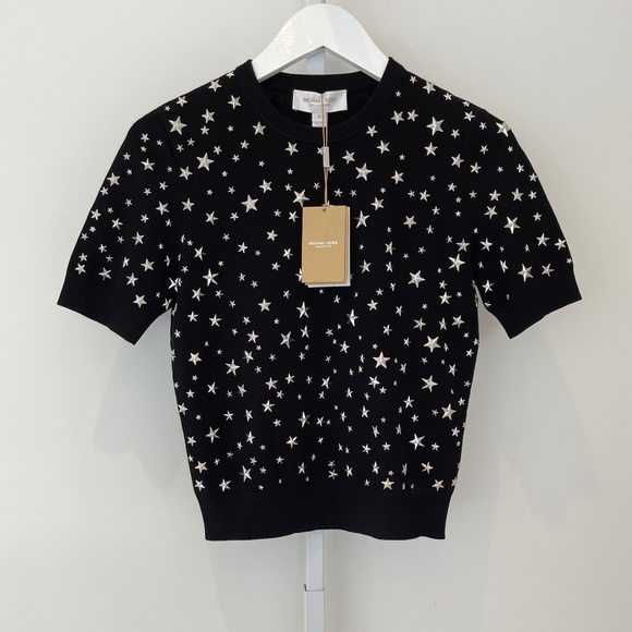 MICHAEL KORS COLLECTION STAR STUDDED KNIT S NWTS! - Picture 2 of 16